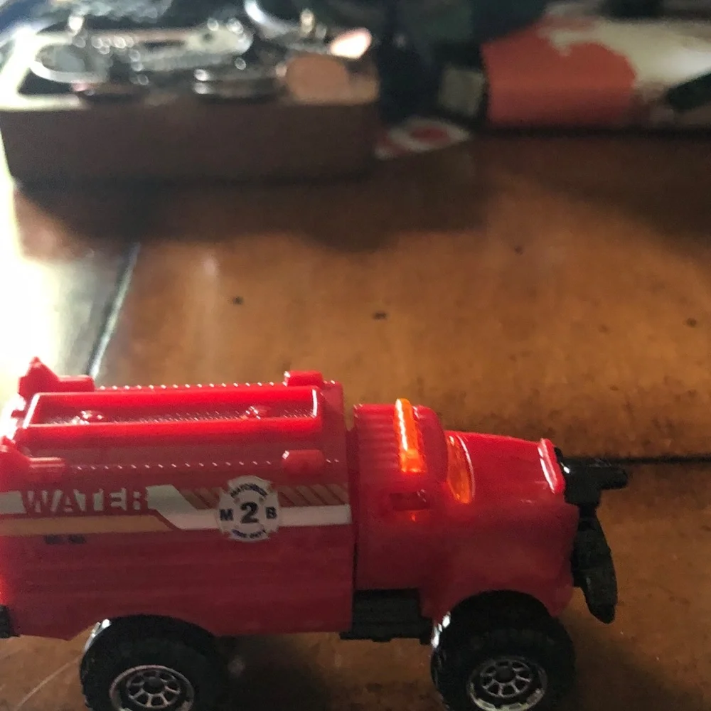 Red Kids Toy Truck - Compact Plastic Vehicle